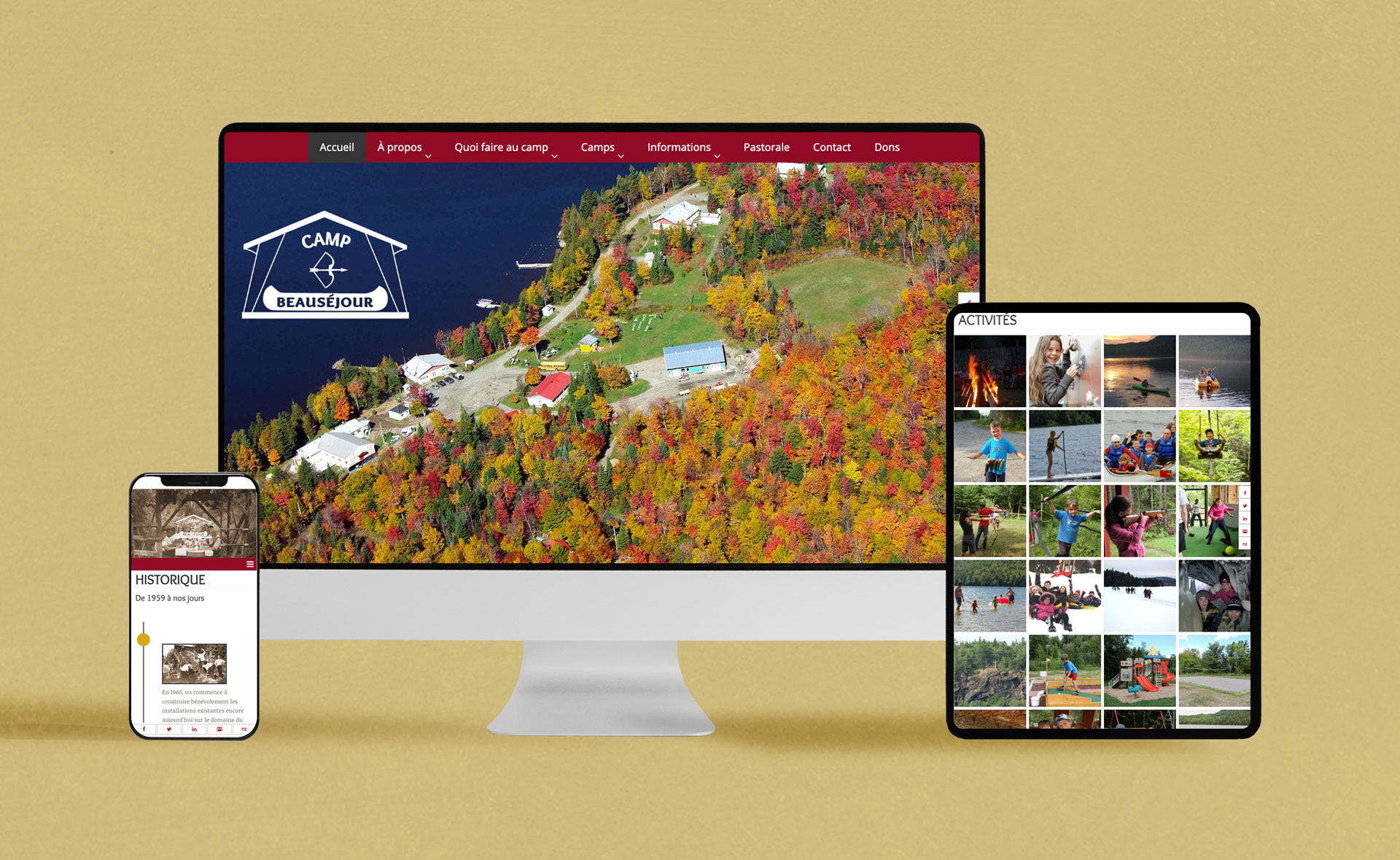 camp beausejour site web