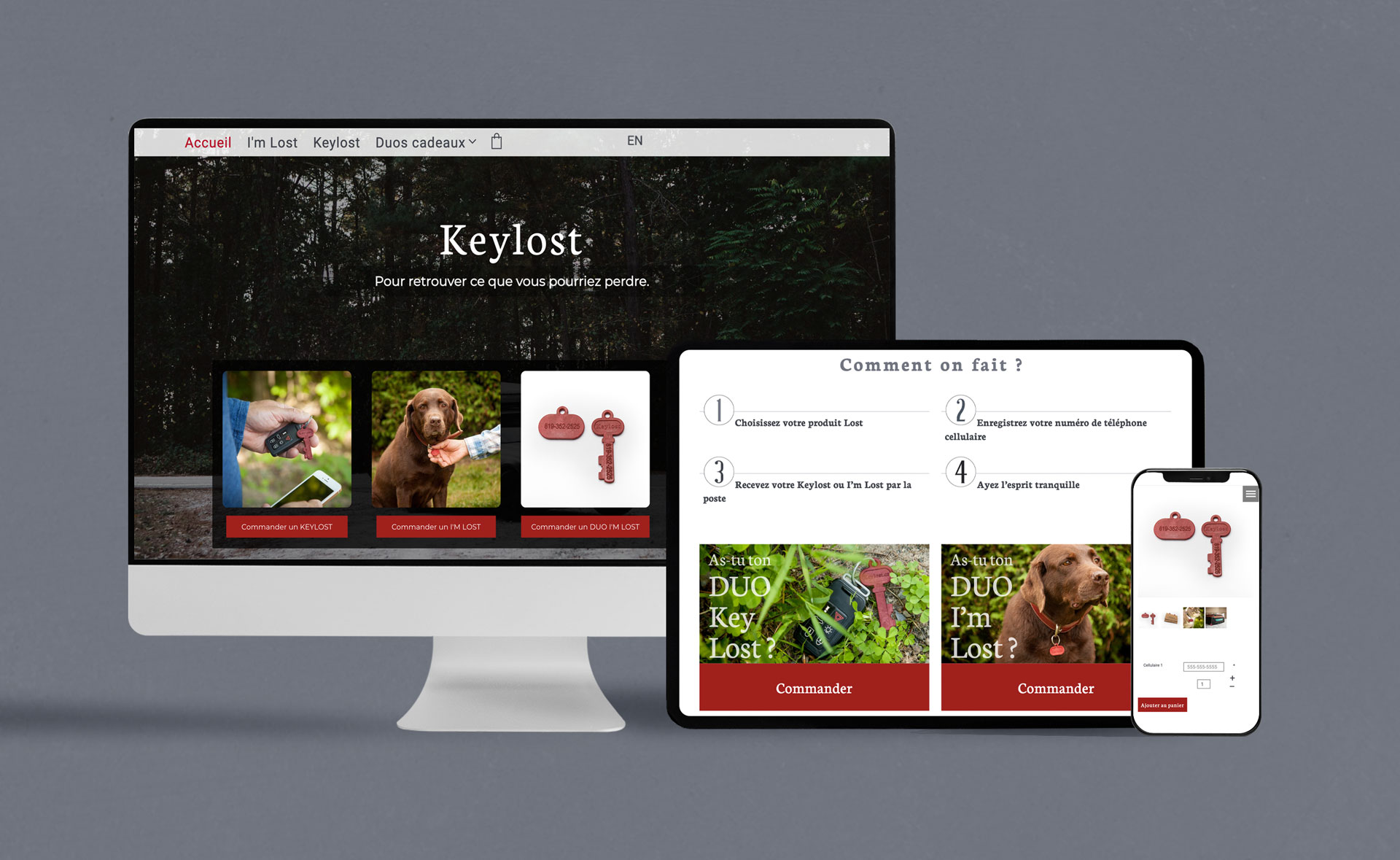 Keylost site web