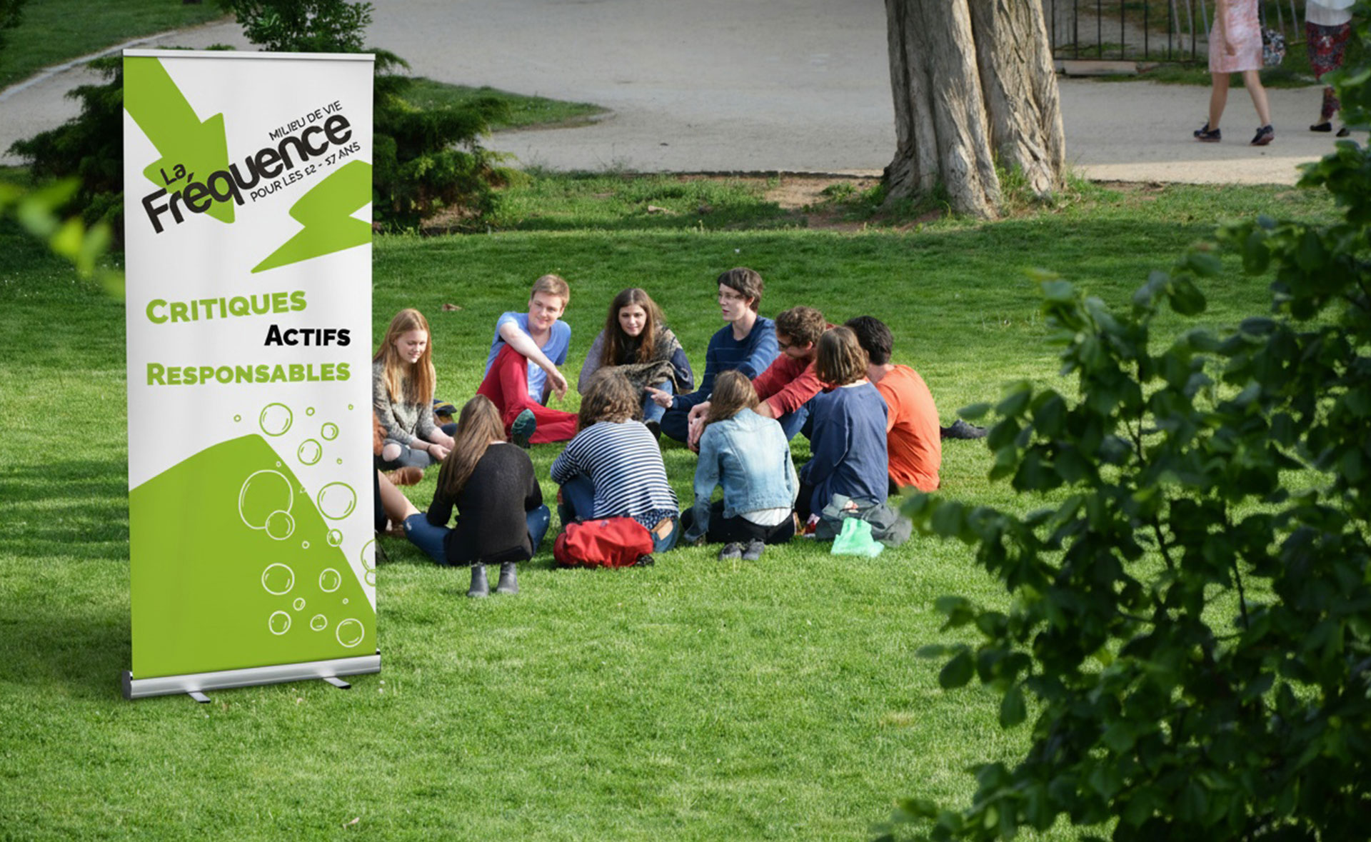 enrouleur pour la maison des jeunes