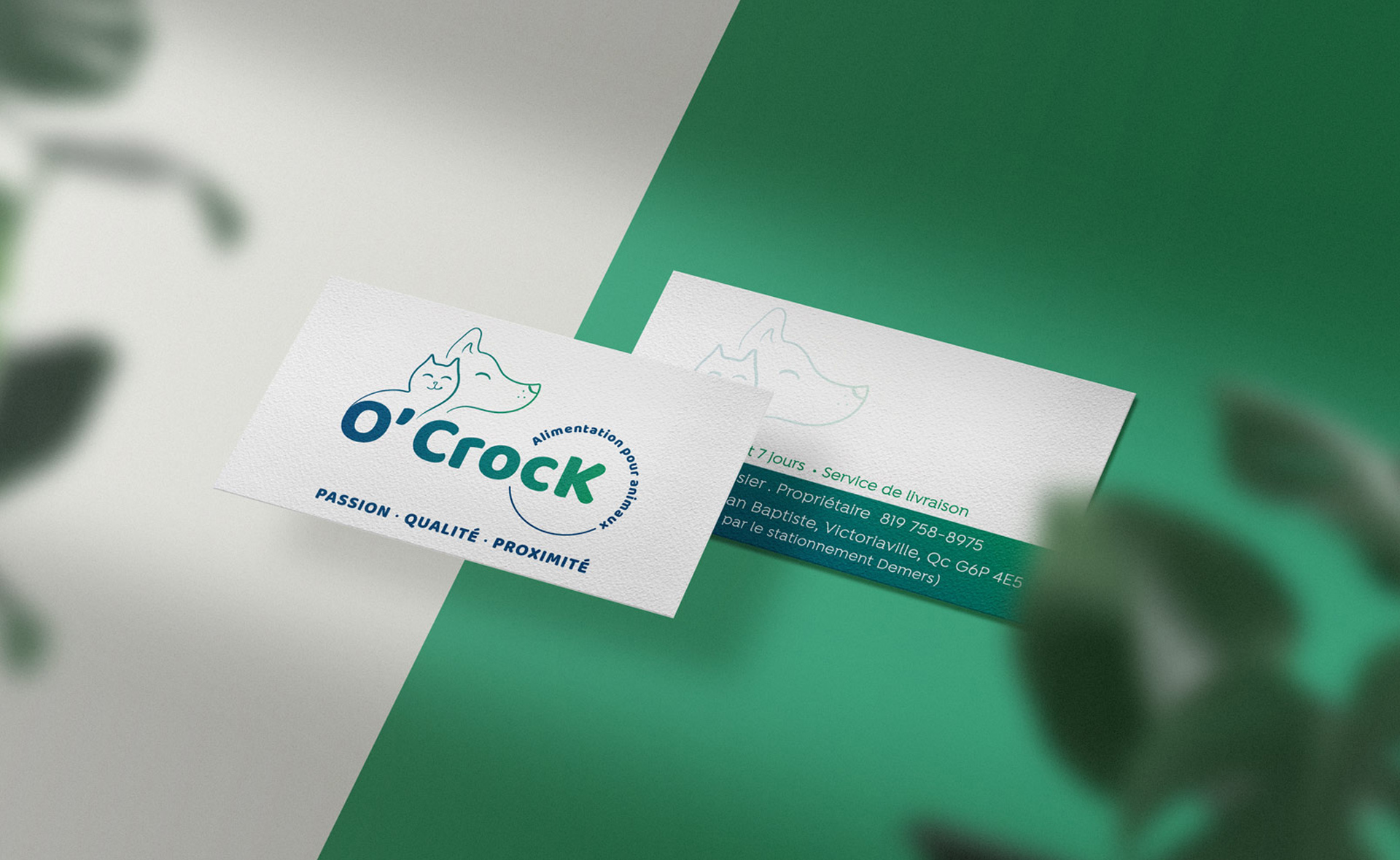 o'crock carte de visite